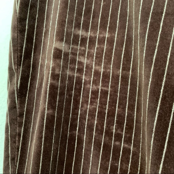 H&M Divided Brown Velvet Stripe Wide Leg Pants - Picture 14 of 16